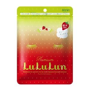 Travel Lululun Sheet Mask, Tochiotome Strawberry - 4 packs of 7 (28 total)
